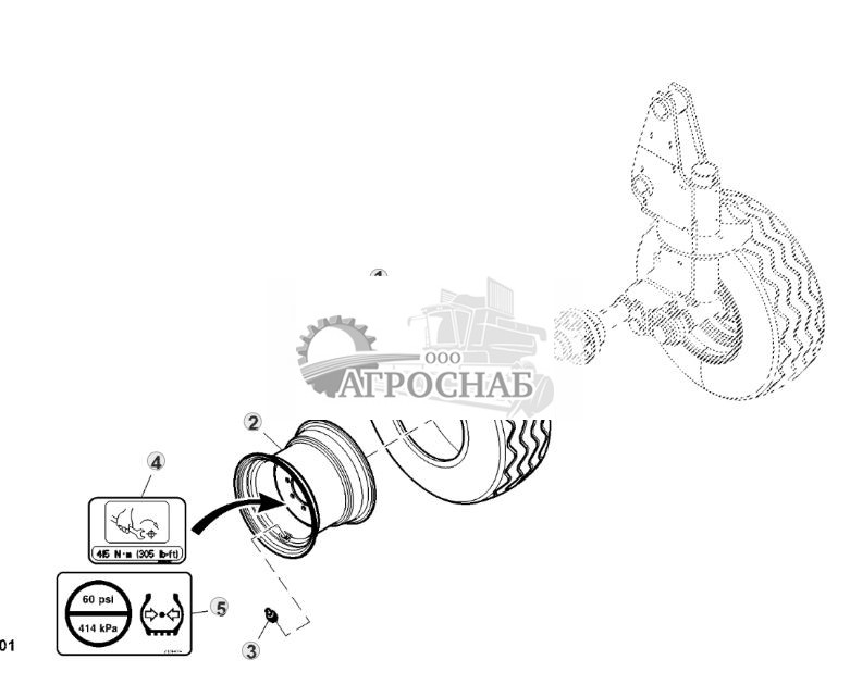 Самоустанавливающиеся колеса  шины рамы шасси - ST831005 35.jpg